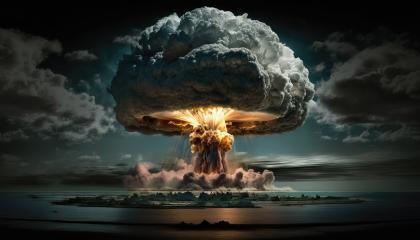 Huge nuclear bomb explosion, end of the world, doomsday in a post apocalyptic world (Generative AI). : Stock Photo or Stock Video Download rcfotostock photos, images and assets rcfotostock | RC Photo Stock.: