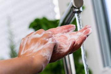 Hygiene. Cleaning Hands. Washing hands with soap prevention for Coronavirus 2019-nCov novel coronavirus concept resposible for asian flu outbreak and coronaviruses influenza as dangerous flu- Stock Photo or Stock Video of rcfotostock | RC Photo Stock