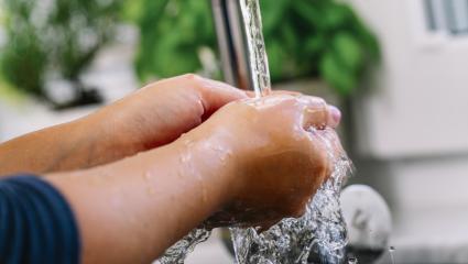 Hygiene. Cleaning Hands. Washing hands with water prevention for Coronavirus 2019-nCov novel coronavirus concept resposible for asian flu outbreak and coronaviruses influenza as dangerous flu- Stock Photo or Stock Video of rcfotostock | RC Photo Stock