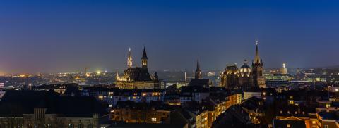 imperial city of aachen at night : Stock Photo or Stock Video Download rcfotostock photos, images and assets rcfotostock | RC Photo Stock.: