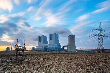 industrial electricity factory at sunset- Stock Photo or Stock Video of rcfotostock | RC Photo Stock