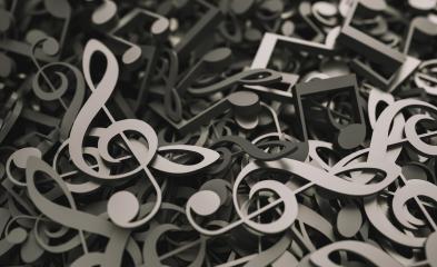 Infinite black musical notes, art and music conceptual background image : Stock Photo or Stock Video Download rcfotostock photos, images and assets rcfotostock | RC-Photo-Stock.: