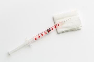 insulin syringe with wadding  : Stock Photo or Stock Video Download rcfotostock photos, images and assets rcfotostock | RC Photo Stock.: