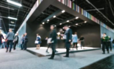 Intentionally blurred trade fair visitors background- Stock Photo or Stock Video of rcfotostock | RC-Photo-Stock