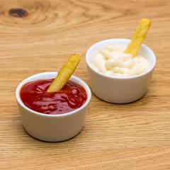 ketchup and mayonnaise in shells : Stock Photo or Stock Video Download rcfotostock photos, images and assets rcfotostock | RC-Photo-Stock.: