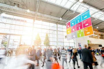 large crowd of anonymous people at a trade fair in london : Stock Photo or Stock Video Download rcfotostock photos, images and assets rcfotostock | RC Photo Stock.: