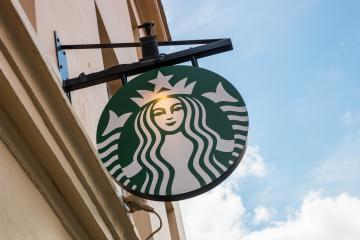 LONDON, UNITED KINGDOM MAY, 2017: Starbucks store logo. Starbucks is the largest coffeehouse company in the world.- Stock Photo or Stock Video of rcfotostock | RC-Photo-Stock