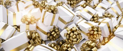 Lots of different luxury gifts for Christmas in one big pile- Stock Photo or Stock Video of rcfotostock | RC Photo Stock