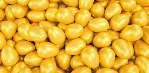 lots of golden eggs - 3D Rendering - Stock Photo or Stock Video of rcfotostock | RC-Photo-Stock