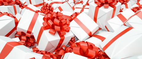 Lots of presents for Christmas as a Christmas present in a big pile- Stock Photo or Stock Video of rcfotostock | RC Photo Stock