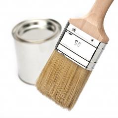 Malerpinsel mit Farbeimer vor weißem hintergrund- Stock Photo or Stock Video of rcfotostock | RC Photo Stock