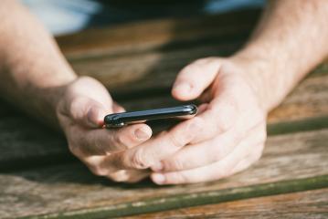 man hand typing on smart phone- Stock Photo or Stock Video of rcfotostock | RC-Photo-Stock