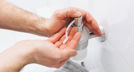 Man hands using wash hand sanitizer gel pump dispenser. Clear sanitizer in pump bottle, for killing germs, bacteria and virus.- Stock Photo or Stock Video of rcfotostock | RC-Photo-Stock