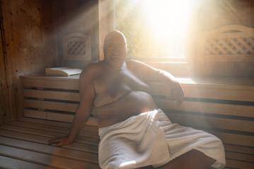 Man Relaxing in a Traditional Finnish Sauna- Stock Photo or Stock Video of rcfotostock | RC Photo Stock
