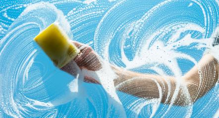 Man washing front window with sponge- Stock Photo or Stock Video of rcfotostock | RC Photo Stock