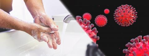 Man washing his Hands to prevent virus infection and clean dirty hands - corona covid-19 concept- Stock Photo or Stock Video of rcfotostock | RC-Photo-Stock