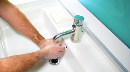Man washing his Hands to prevent virus infection and clean dirty hands- Stock Photo or Stock Video of rcfotostock | RC-Photo-Stock