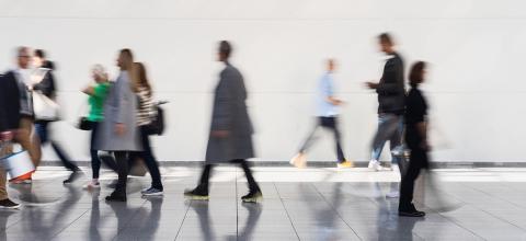 Many anonymous people stand and go to business event : Stock Photo or Stock Video Download rcfotostock photos, images and assets rcfotostock | RC Photo Stock.: