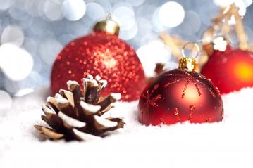 many christmas balls in the snow - Stock Photo or Stock Video of rcfotostock | RC-Photo-Stock