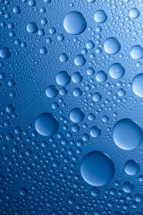 many waterdrops lotus effect on blue background- Stock Photo or Stock Video of rcfotostock | RC Photo Stock