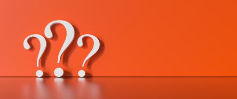 many White question marks on a red background with empty copy space on left side. 3D Rendering- Stock Photo or Stock Video of rcfotostock | RC-Photo-Stock