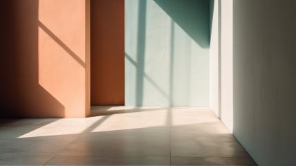 Minimalist architectural interior with soft light and shadows- Stock Photo or Stock Video of rcfotostock | RC Photo Stock