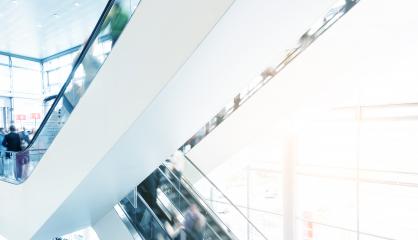 modern architecture with blurred people at a escalator- Stock Photo or Stock Video of rcfotostock | RC-Photo-Stock