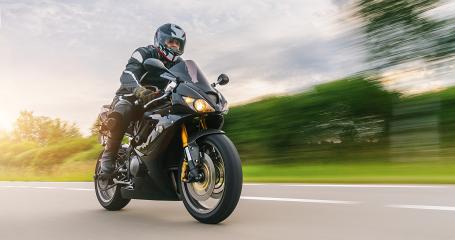 motorbike on the road riding. having fun riding the empty road o : Stock Photo or Stock Video Download rcfotostock photos, images and assets rcfotostock | RC Photo Stock.: