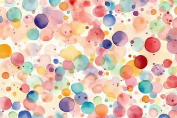 Multicolored watercolor bubbles and splotches on a light background- Stock Photo or Stock Video of rcfotostock | RC Photo Stock