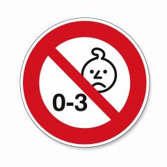 Not suitable for children under 3 years. Not for using kid under three years, prohibition sign, on white background. Vector illustration. Eps 10 vector file.- Stock Photo or Stock Video of rcfotostock | RC Photo Stock