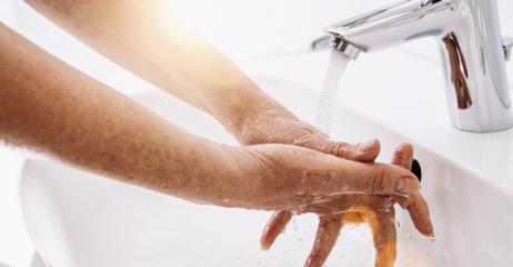 Old  Woman washing his Hands to prevent virus infection and clean dirty hands - corona covid-19 concept image- Stock Photo or Stock Video of rcfotostock | RC Photo Stock
