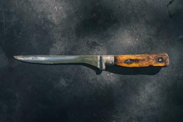 Old Butcher Knife on Rusty Metal Sheet- Stock Photo or Stock Video of rcfotostock | RC-Photo-Stock