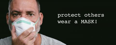 Old man wearing an anti virus protection mask to prevent others from corona COVID-19 and SARS cov 2 infection- Stock Photo or Stock Video of rcfotostock | RC Photo Stock