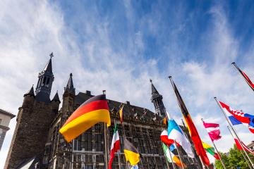 old town hall of aachen city in germany- Stock Photo or Stock Video of rcfotostock | RC Photo Stock