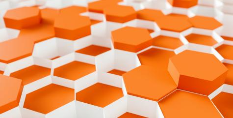 orange Hexagon honeycomb Background - 3D rendering - Illustration- Stock Photo or Stock Video of rcfotostock | RC Photo Stock