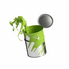 paint can splashing green bright color isolated on white background- Stock Photo or Stock Video of rcfotostock | RC Photo Stock