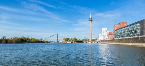 Panorama of Dusseldorf media harbor : Stock Photo or Stock Video Download rcfotostock photos, images and assets rcfotostock | RC Photo Stock.: