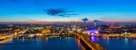 panoramic view of cologne at sunset- Stock Photo or Stock Video of rcfotostock | RC Photo Stock