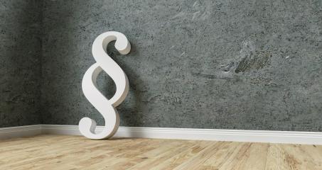 Paragraph in a corner on a wall - 3D Rendering- Stock Photo or Stock Video of rcfotostock | RC-Photo-Stock