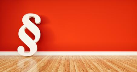 Paragraph Sign on a red wall - law and justice concept image - 3D Rendering Illustration, including Copy space- Stock Photo or Stock Video of rcfotostock | RC-Photo-Stock