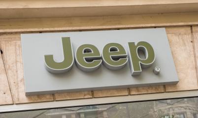 PARIS, FRANCE SEPTEMBER, 2017: Jeep logo sign on a building. Jeep is a brand of American automobiles that produce solely of sport utility vehicles and off-road vehicles.- Stock Photo or Stock Video of rcfotostock | RC-Photo-Stock