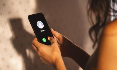 Phone call from a stalker at the morning. Stalking or bullying with smartphone concept. Stalker caller, scammer or stranger. Woman answering to incoming call. Ex boyfriend with fake identity.- Stock Photo or Stock Video of rcfotostock | RC Photo Stock