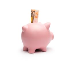 piggy bank with 50 euro note from behind : Stock Photo or Stock Video Download rcfotostock photos, images and assets rcfotostock | RC Photo Stock.: