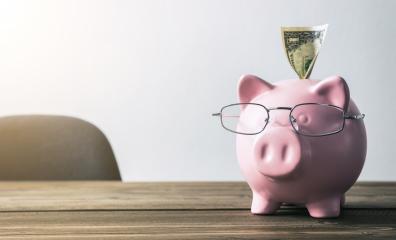 Piggy bank with dollar note : Stock Photo or Stock Video Download rcfotostock photos, images and assets rcfotostock | RC-Photo-Stock.: