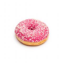 pink donut with sprinkles isolated on white- Stock Photo or Stock Video of rcfotostock | RC Photo Stock