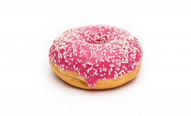 pink doughnut isolated - Stock Photo or Stock Video of rcfotostock | RC Photo Stock