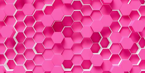 pink Hexagon Background - 3D rendering - Illustration - Stock Photo or Stock Video of rcfotostock | RC-Photo-Stock