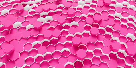 pink Hexagon Background - 3D rendering - Illustration - Stock Photo or Stock Video of rcfotostock | RC Photo Stock