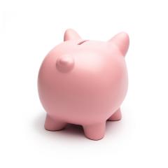 Pink Piggy Bank from behind : Stock Photo or Stock Video Download rcfotostock photos, images and assets rcfotostock | RC Photo Stock.: