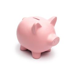 Pink Piggy Bank on white background- Stock Photo or Stock Video of rcfotostock | RC Photo Stock